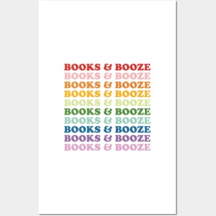 BOOKS & BOOZE Posters and Art